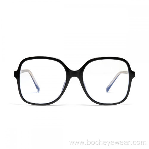 Custom Logo Eyewear Square Anti Blue Light Blocking Glasses